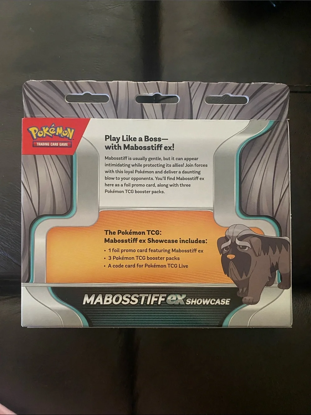 Pokemon Mabosstiff EX Showcase Box - Blue, Red, Orange, Silver